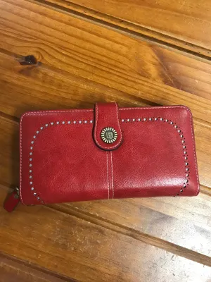 Red Wristlet Wallet