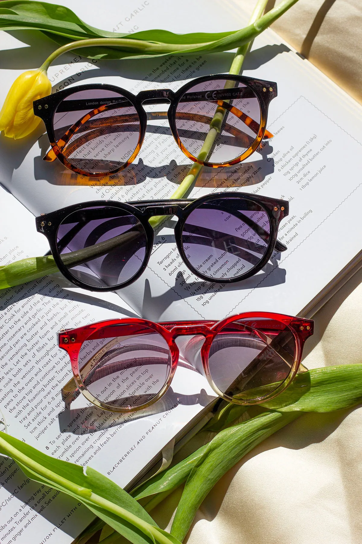 Retro Style Rounded Large Sunglasses
