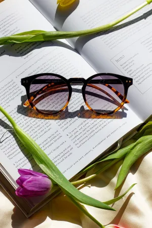 Retro Style Rounded Large Sunglasses