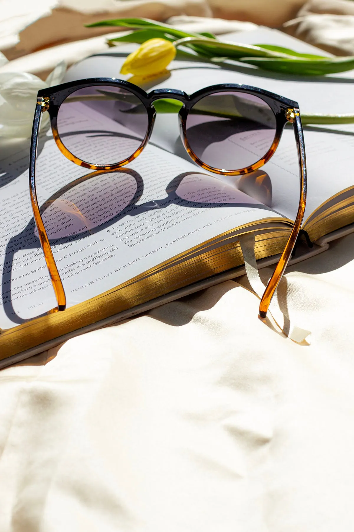 Retro Style Rounded Large Sunglasses