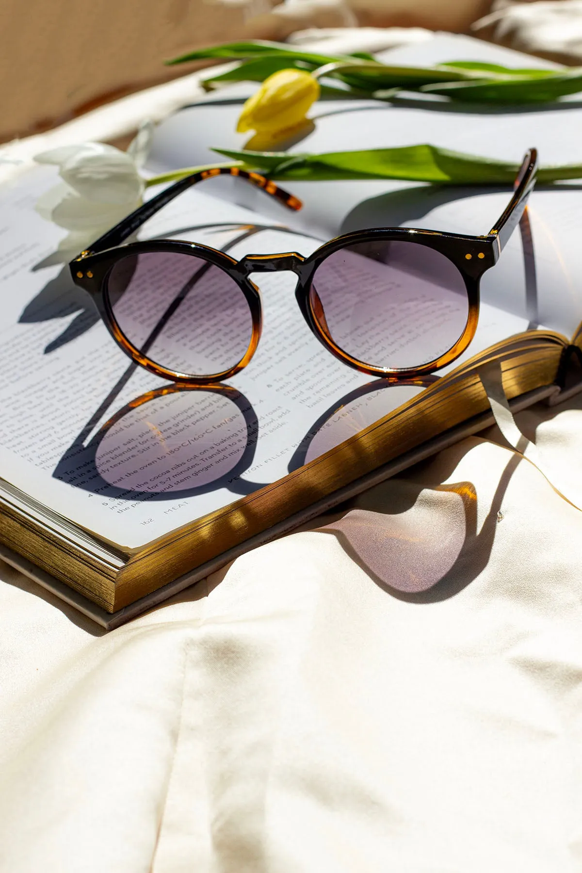 Retro Style Rounded Large Sunglasses