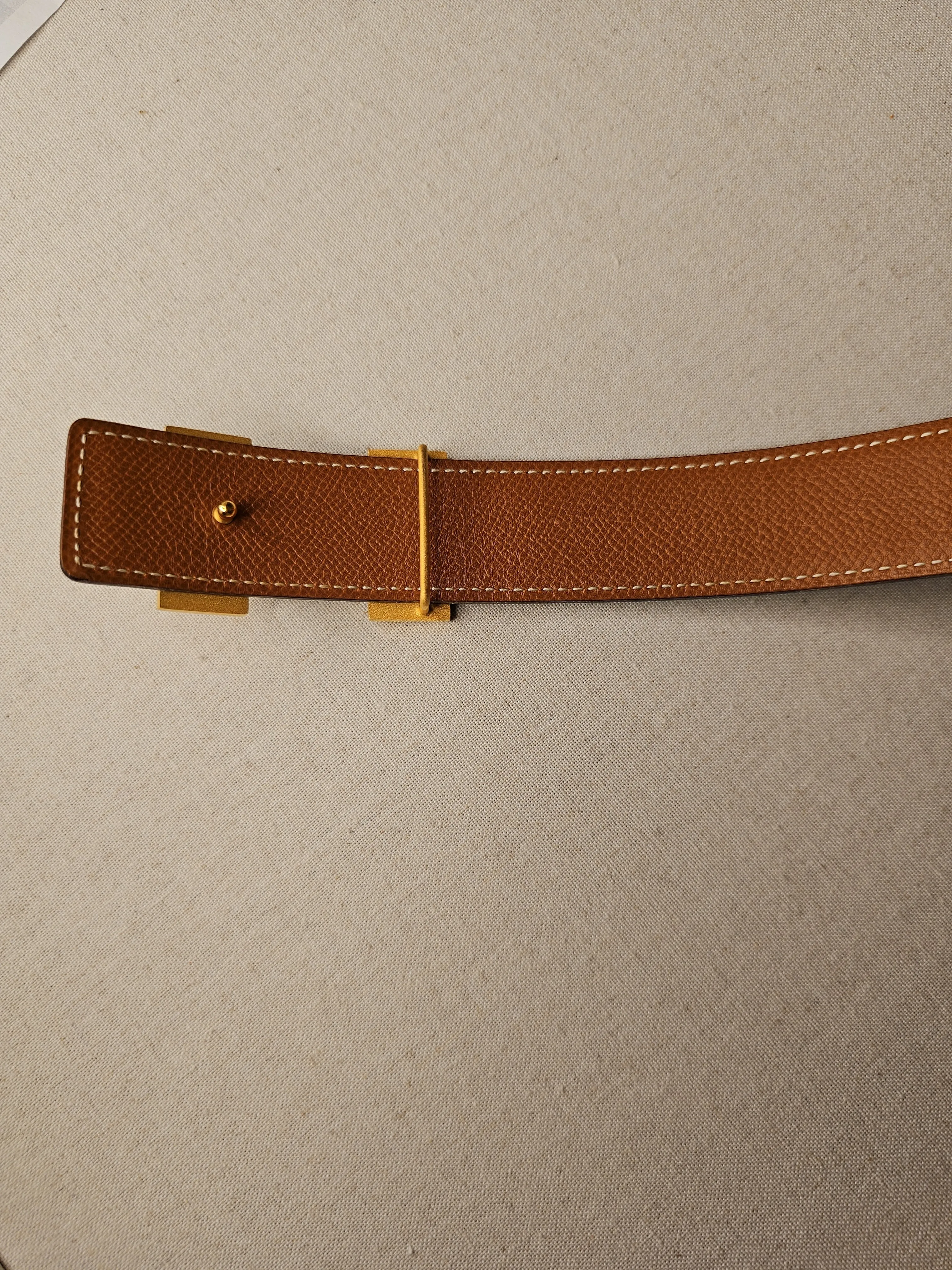 Reversible Hermès belt 65cm