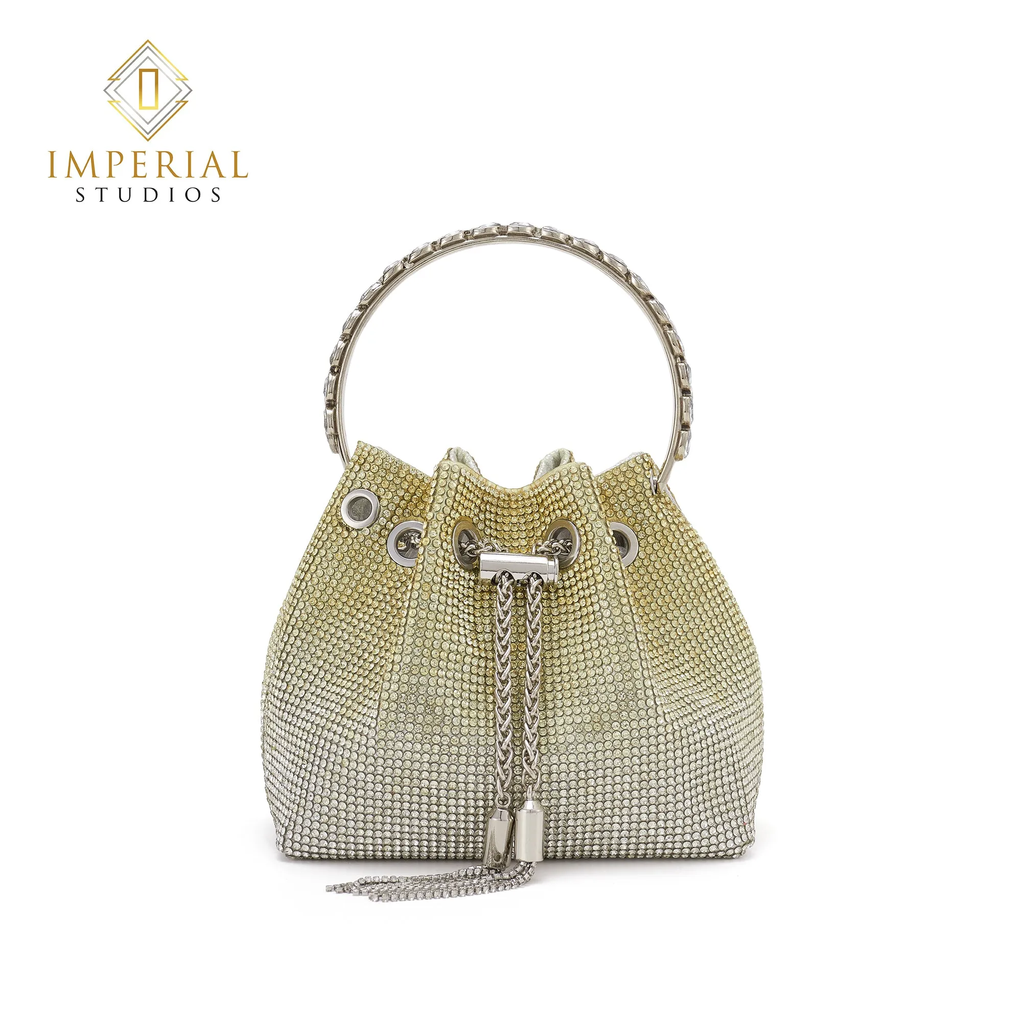 Rhinestone Bucket Bag For Women, Clutch Purse For Ladies Rhinestone Evening Party Shoulder Bag Sparkly Crystal Bucket Bag, Purse Wedding Handbag Shoulder and Cross body Bag