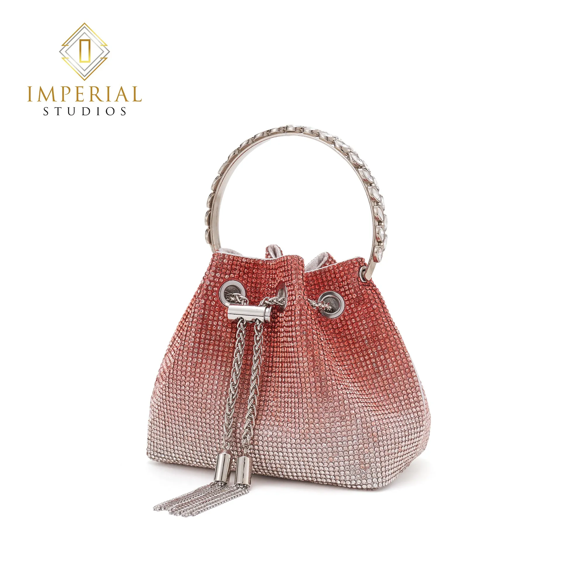 Rhinestone Bucket Bag For Women, Clutch Purse For Ladies Rhinestone Evening Party Shoulder Bag Sparkly Crystal Bucket Bag, Purse Wedding Handbag Shoulder and Cross body Bag