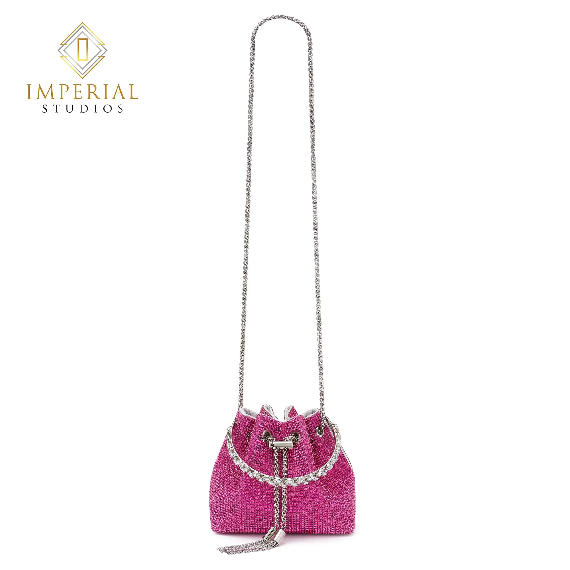 Rhinestone Bucket Bag For Women, Clutch Purse For Ladies Rhinestone Evening Party Shoulder Bag Sparkly Crystal Bucket Bag, Purse Wedding Handbag Shoulder and Cross body Bag