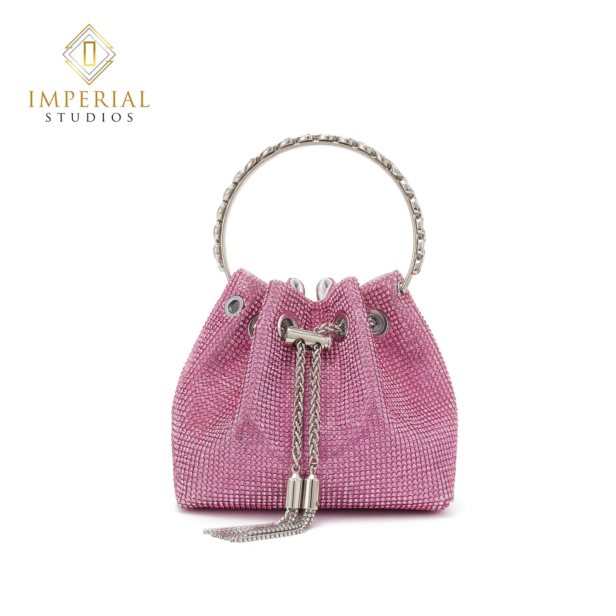 Rhinestone Bucket Bag For Women, Clutch Purse For Ladies Rhinestone Evening Party Shoulder Bag Sparkly Crystal Bucket Bag, Purse Wedding Handbag Shoulder and Cross body Bag
