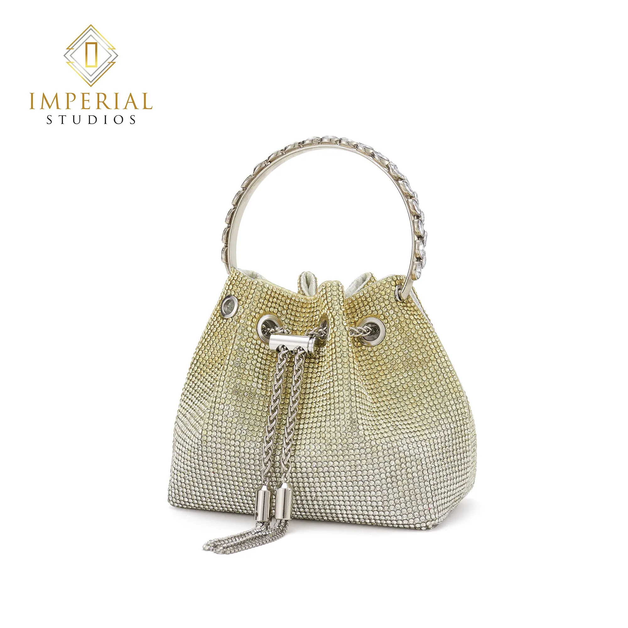 Rhinestone Bucket Bag For Women, Clutch Purse For Ladies Rhinestone Evening Party Shoulder Bag Sparkly Crystal Bucket Bag, Purse Wedding Handbag Shoulder and Cross body Bag