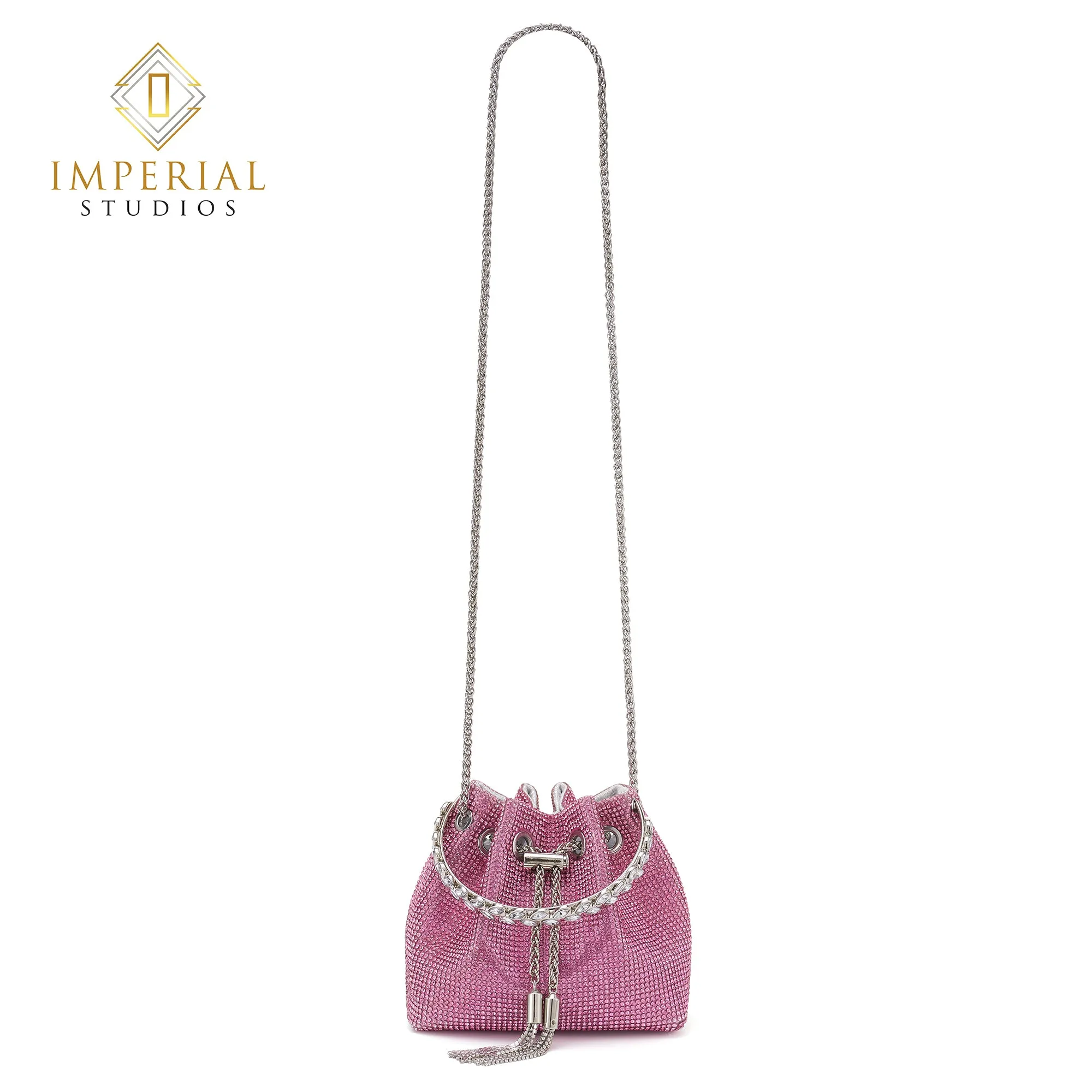 Rhinestone Bucket Bag For Women, Clutch Purse For Ladies Rhinestone Evening Party Shoulder Bag Sparkly Crystal Bucket Bag, Purse Wedding Handbag Shoulder and Cross body Bag