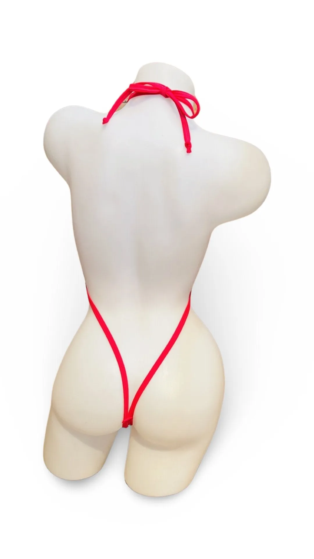 Rhinestone Sling Shot Red Lace