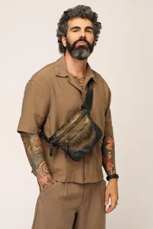Rider Crossbody Sling Bag - Raw Onyx