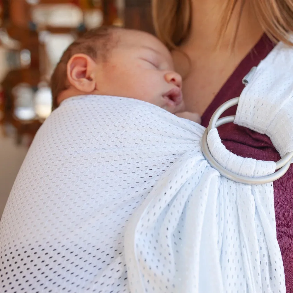 Ring Sling d'eau Blanc - Maman Kangourou