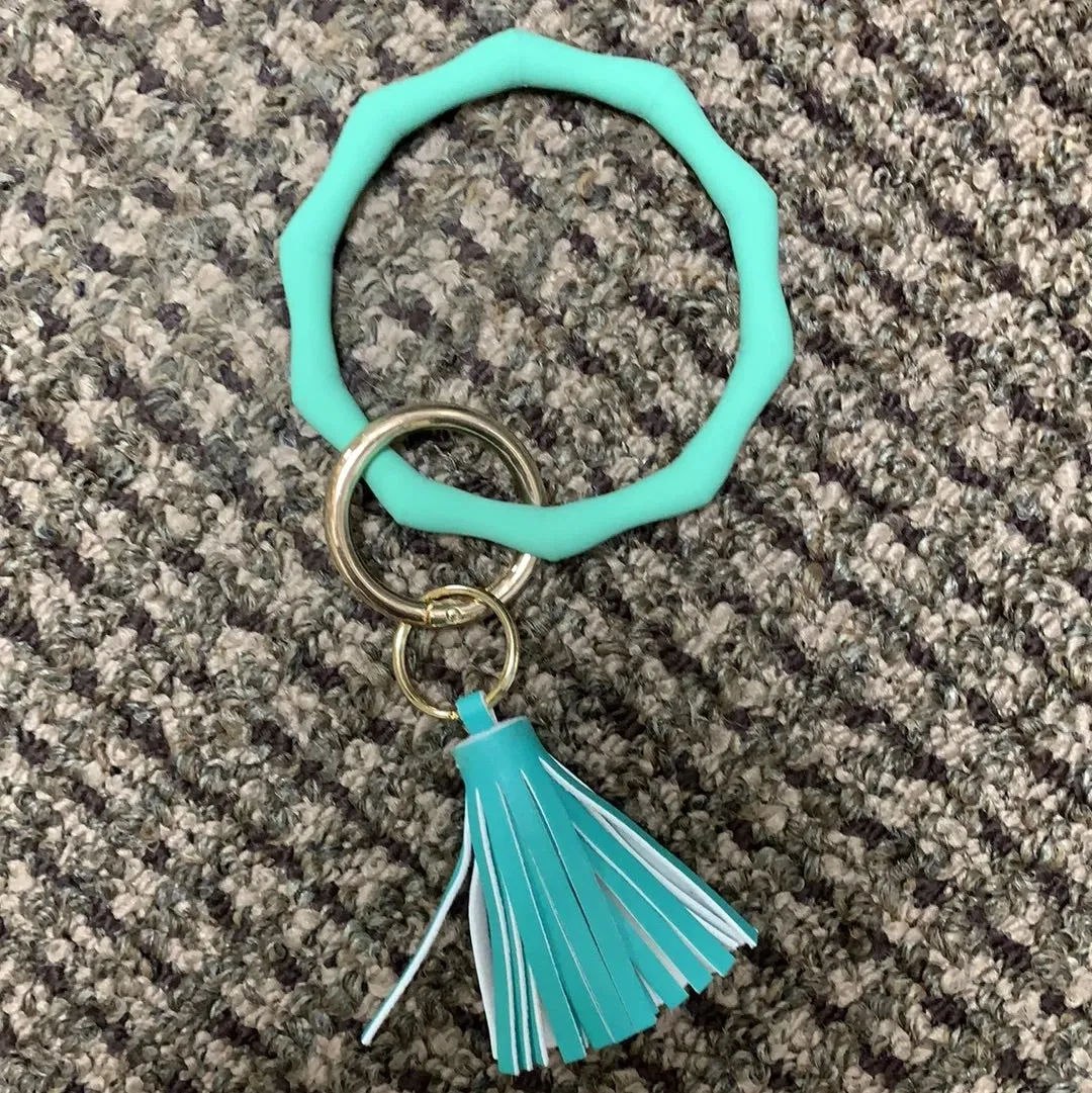 Ripple Silicone Keychain Bangle