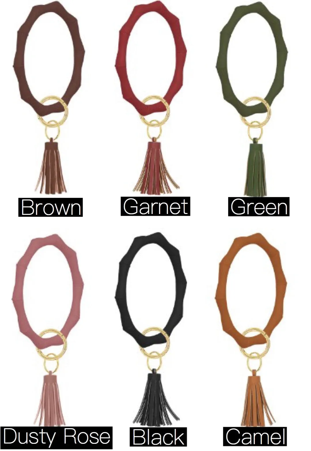 Ripple Silicone Keychain Bangle