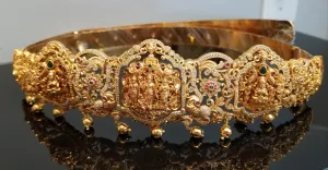 Rotating Gold Antique Polish Vaddanam