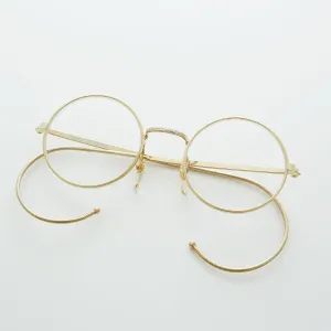 Round Spectacle Eyeglasses with Cable Temples - Rudy