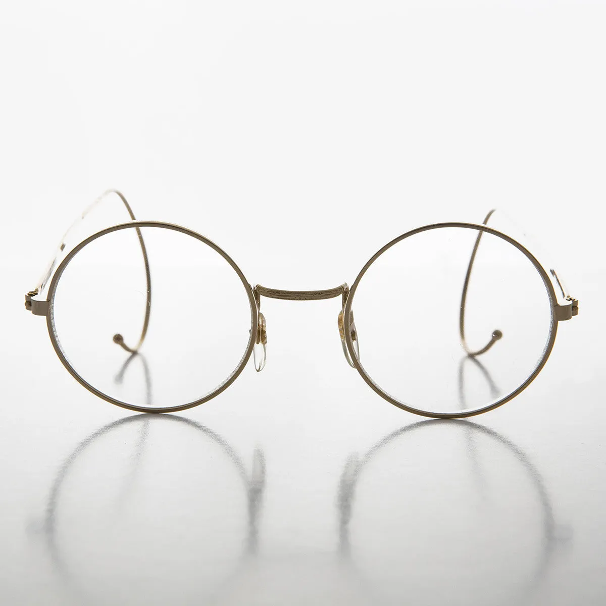 Round Spectacle Eyeglasses with Cable Temples - Rudy