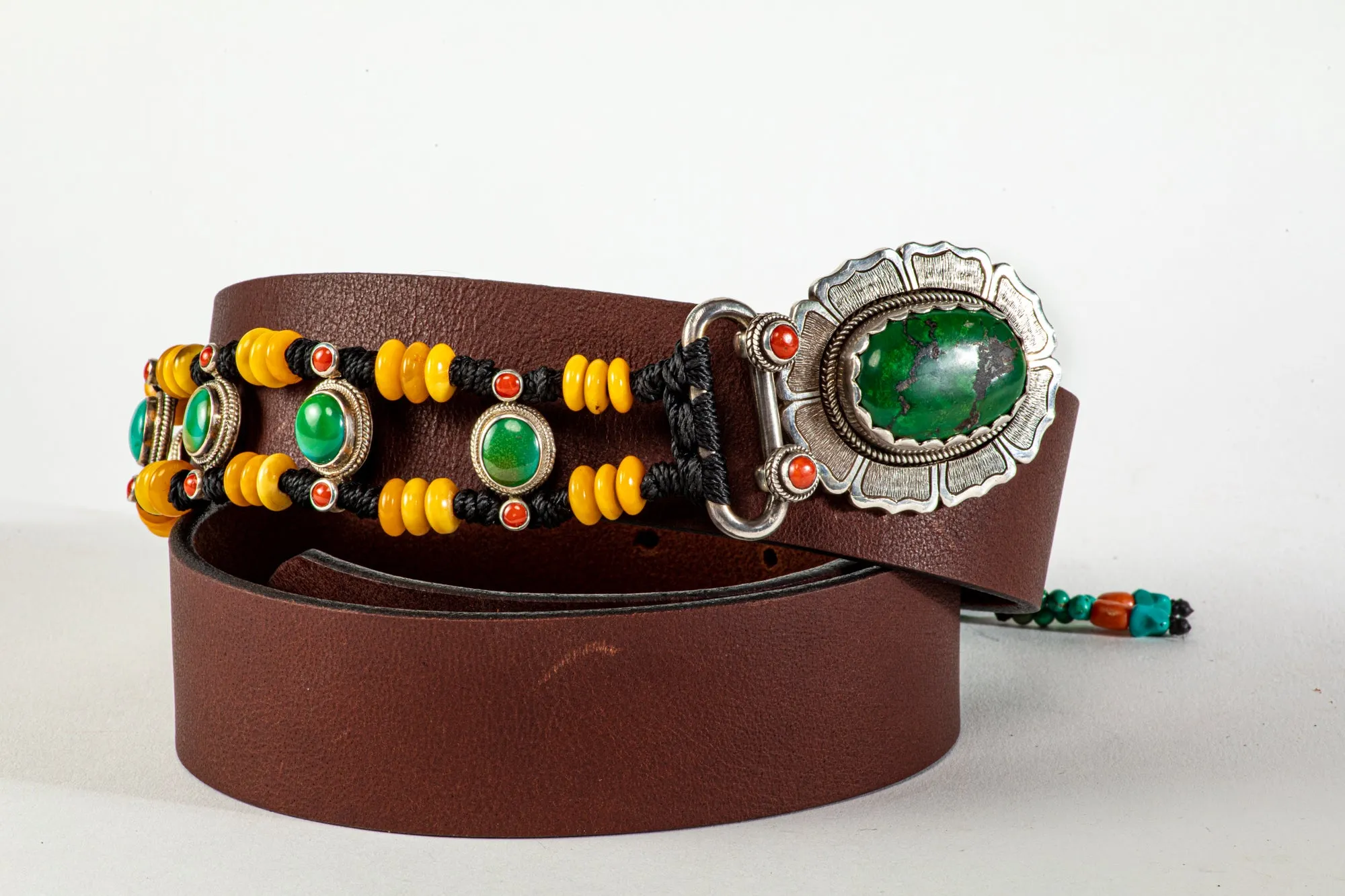 Royal Amber beaded belt