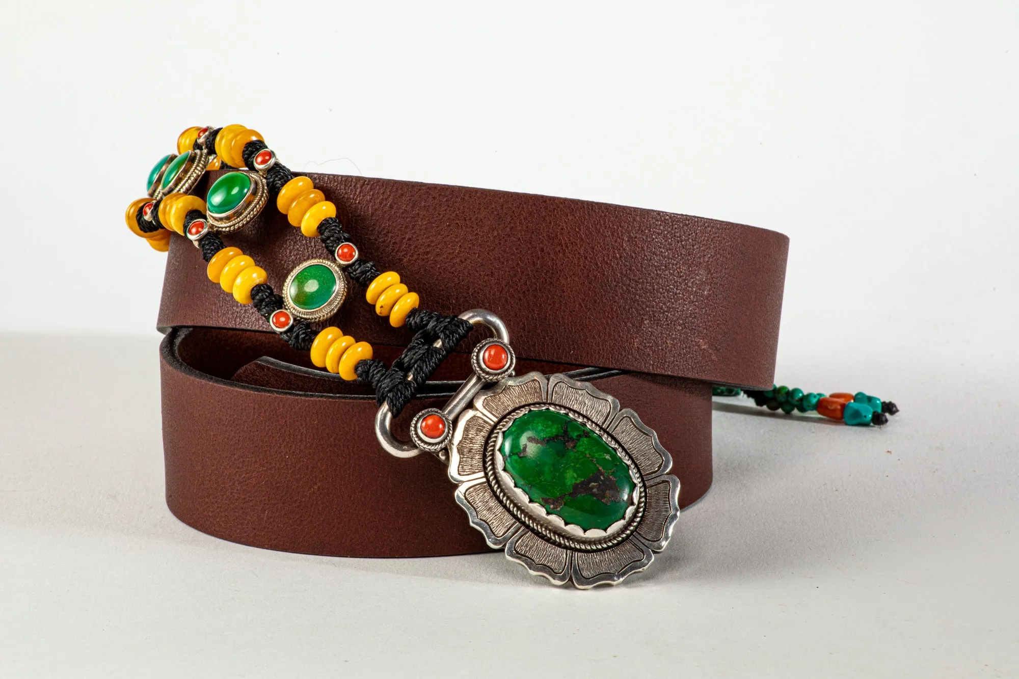 Royal Amber beaded belt