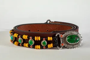 Royal Amber beaded belt