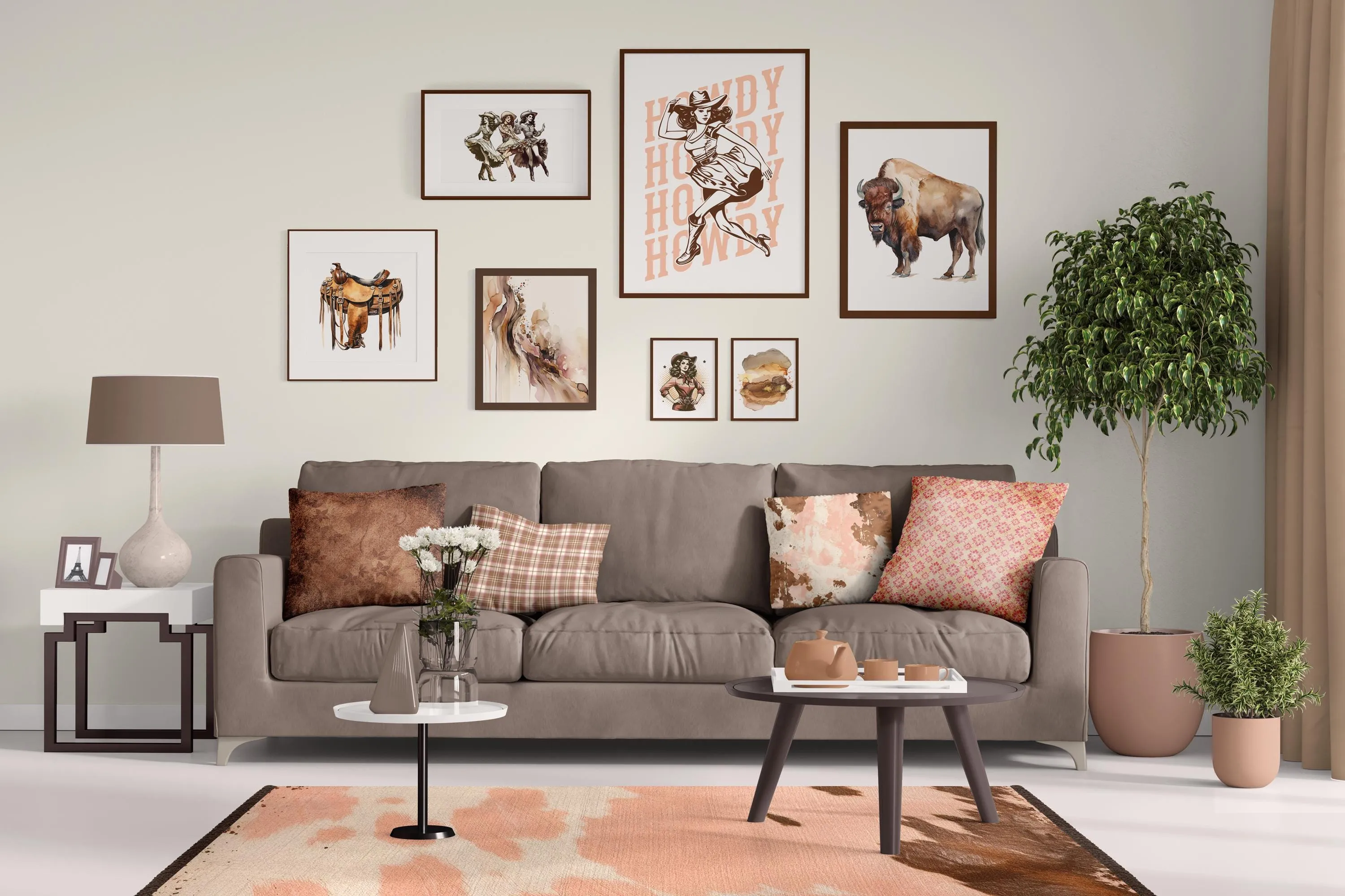 Saddle Poster - Stunning Watercolor Artwork of a Western Saddle - Unique Texas-Inspired Gift for Any Occasion!
