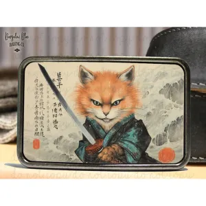 Samurai Cat Belt Buckle