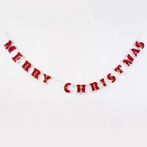 Santa Belt Christmas Felt Pennant Garland