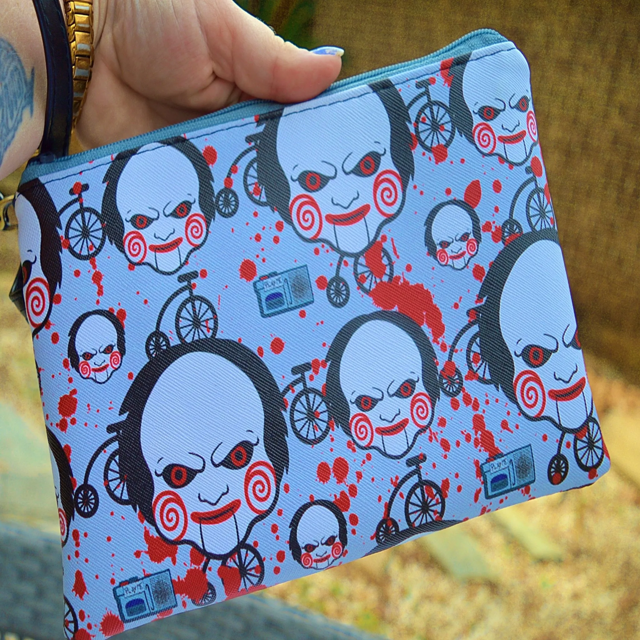 Saw  Clown Wristlet