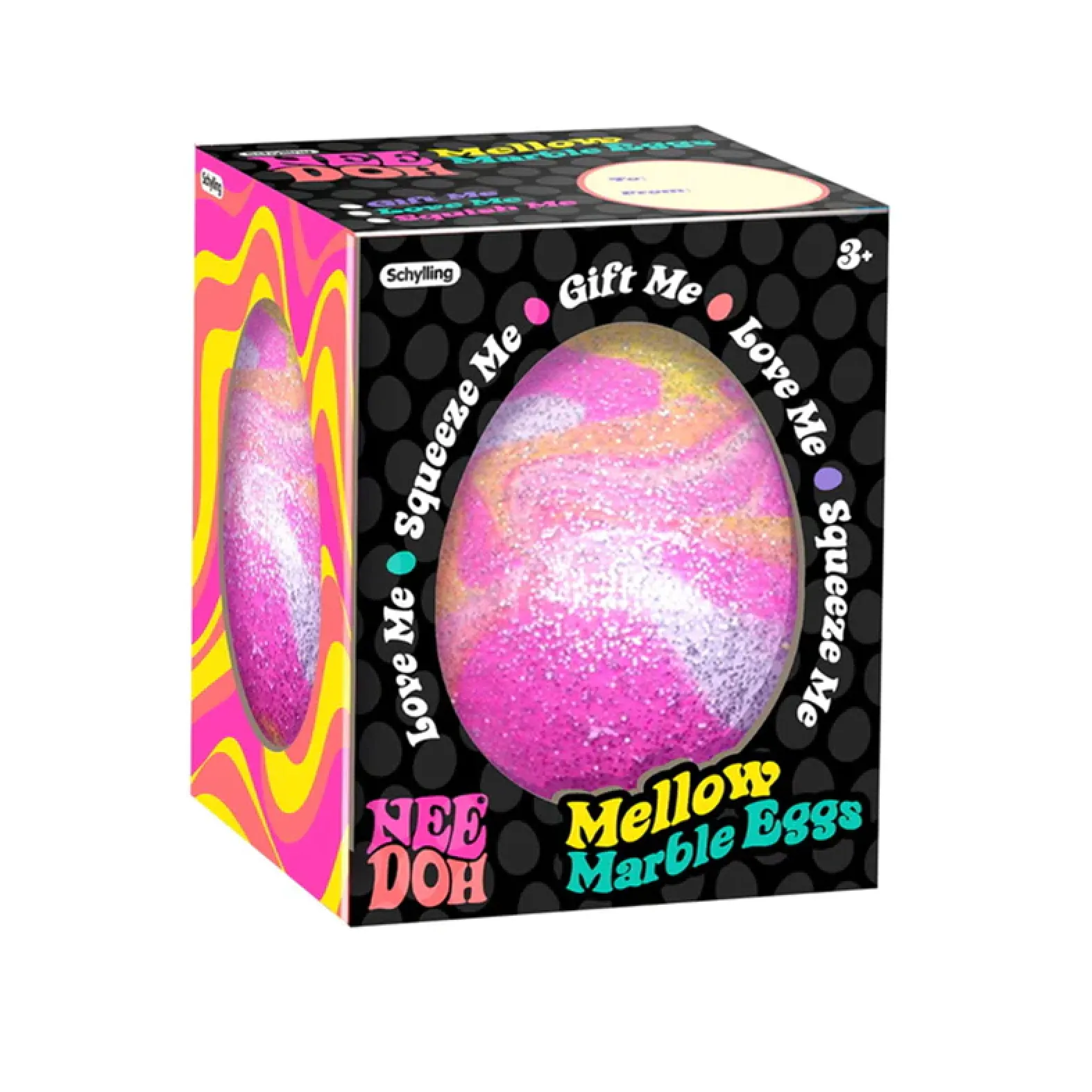 Schylling NeeDoh Mellow Marble Eggs - Swirly Decorated Eggs You Can Squish!