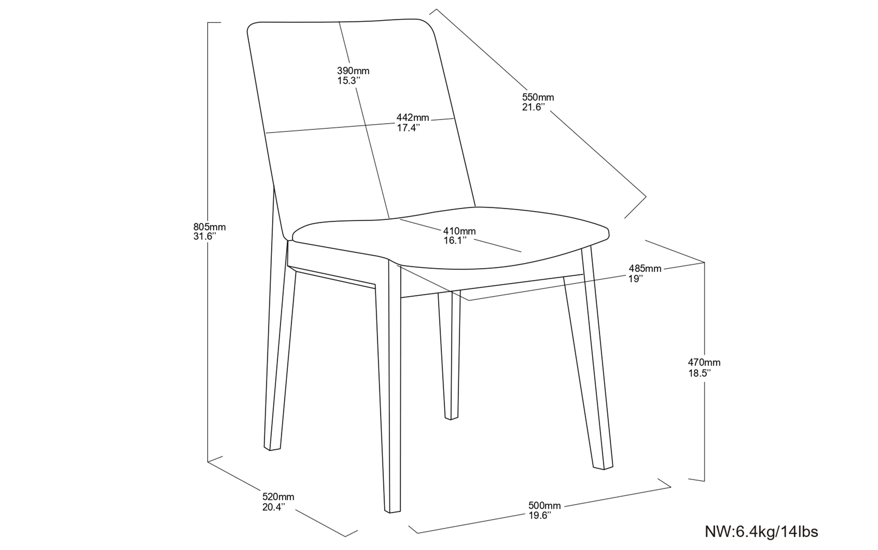 Selena Dining Chair (Set of 2)