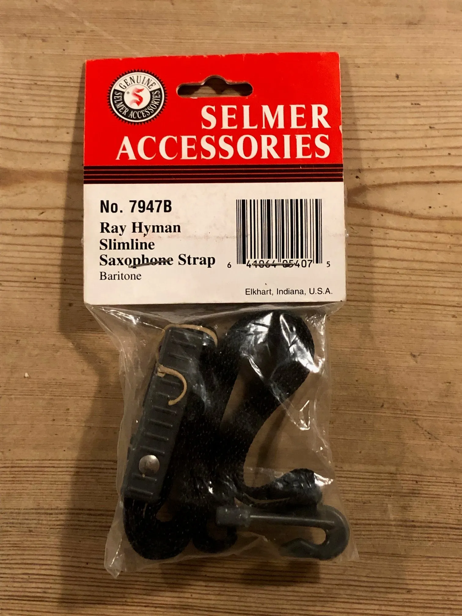 Selmer / Ray Hyman (7947B) Slimline Saxophone Strap - Baritone