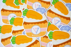 Seventeen "Carat" Cake | Vinyl Laptop Sticker 3-inch