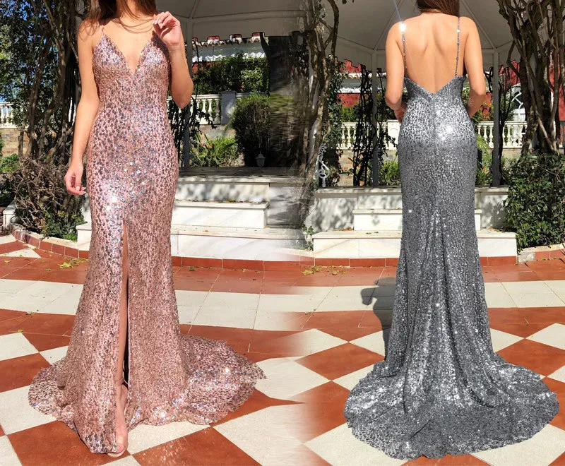 Sexy Deep V Sling Maxi Dress