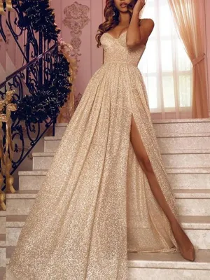 Sexy Sleeveless Sling Dress Split Skirt