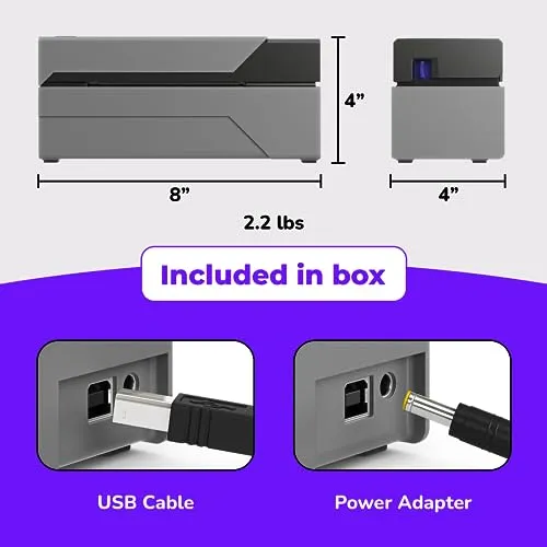 Shipping Label Printer - Rollo USB Commercial Grade Thermal Label Printer for Shipping Packages - High Speed Direct Thermal 4x6 Label Printer