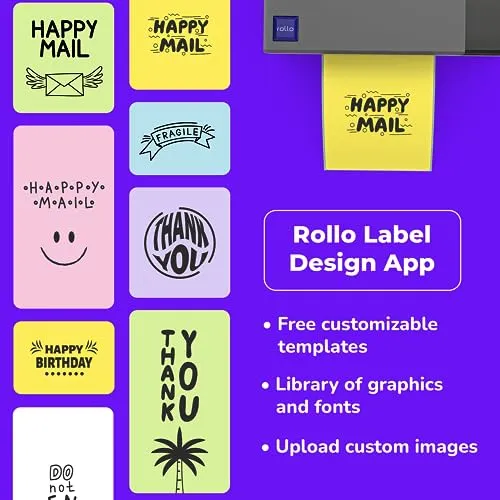 Shipping Label Printer - Rollo USB Commercial Grade Thermal Label Printer for Shipping Packages - High Speed Direct Thermal 4x6 Label Printer