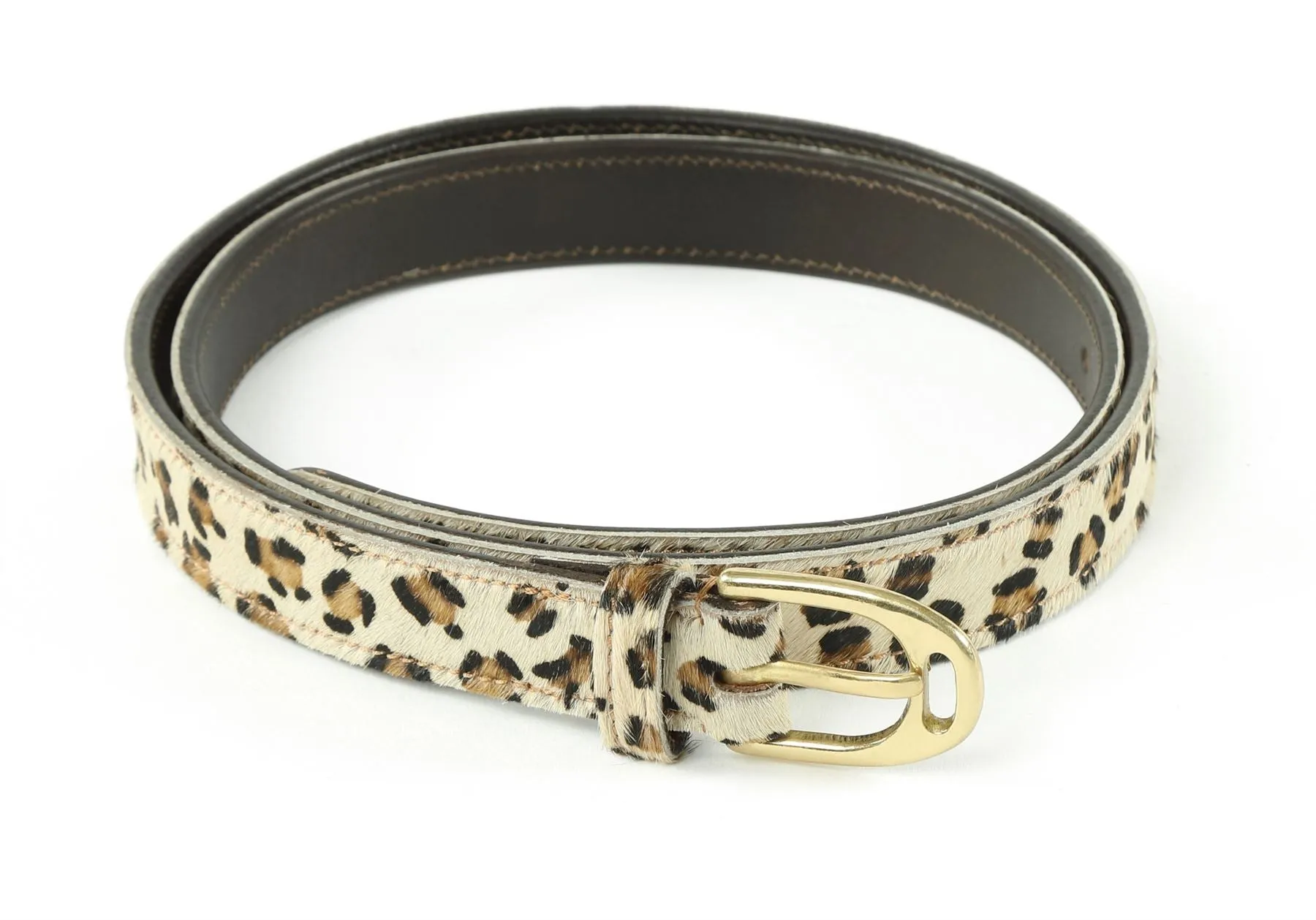 Shires Aubrion 25Mm Cow Hair Skinny Belt