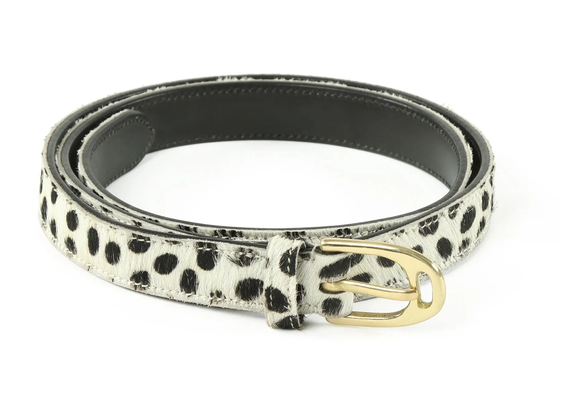 Shires Aubrion 25Mm Cow Hair Skinny Belt
