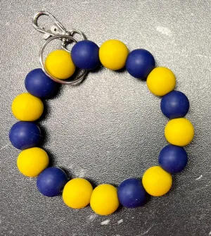 Silicone Bead Keyring Bracelet Wristlet Keychain  - OAD24