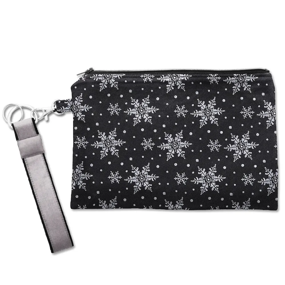 Silk Wristlet - Crystalline Black