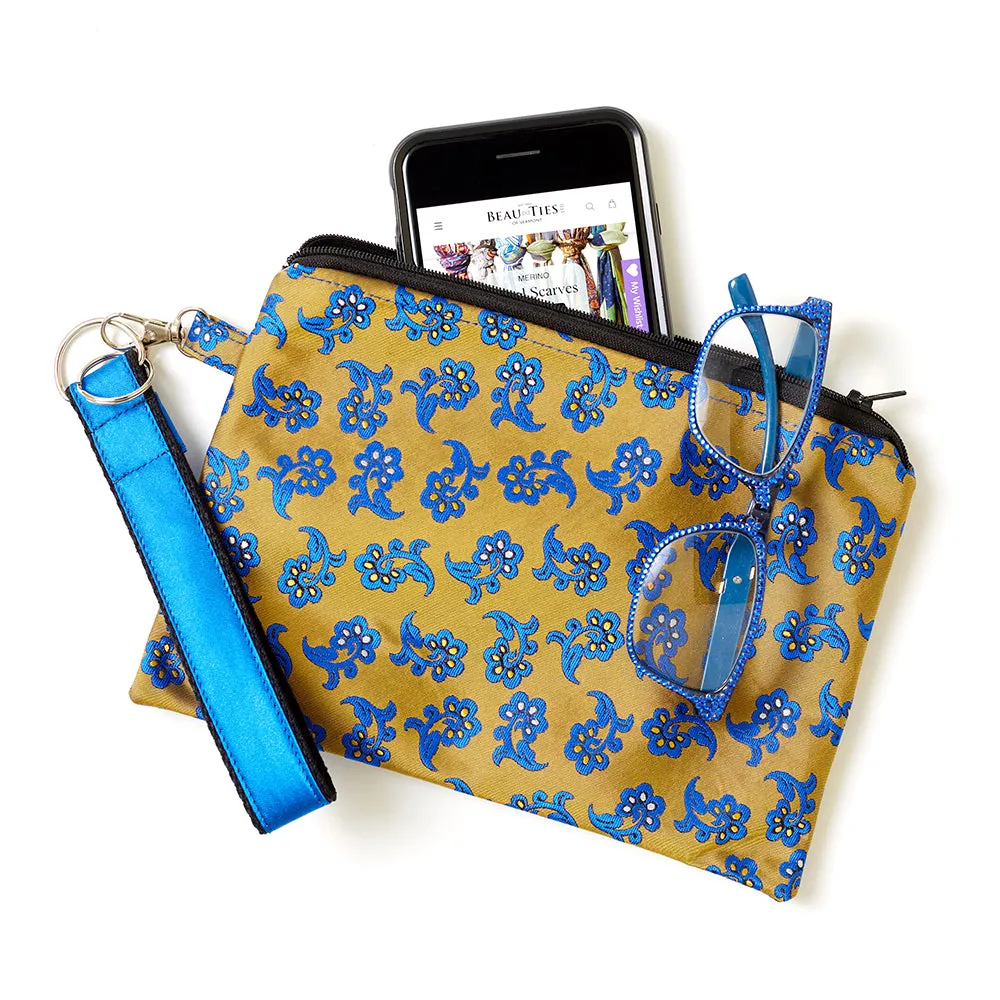 Silk Wristlet - Florista Gold