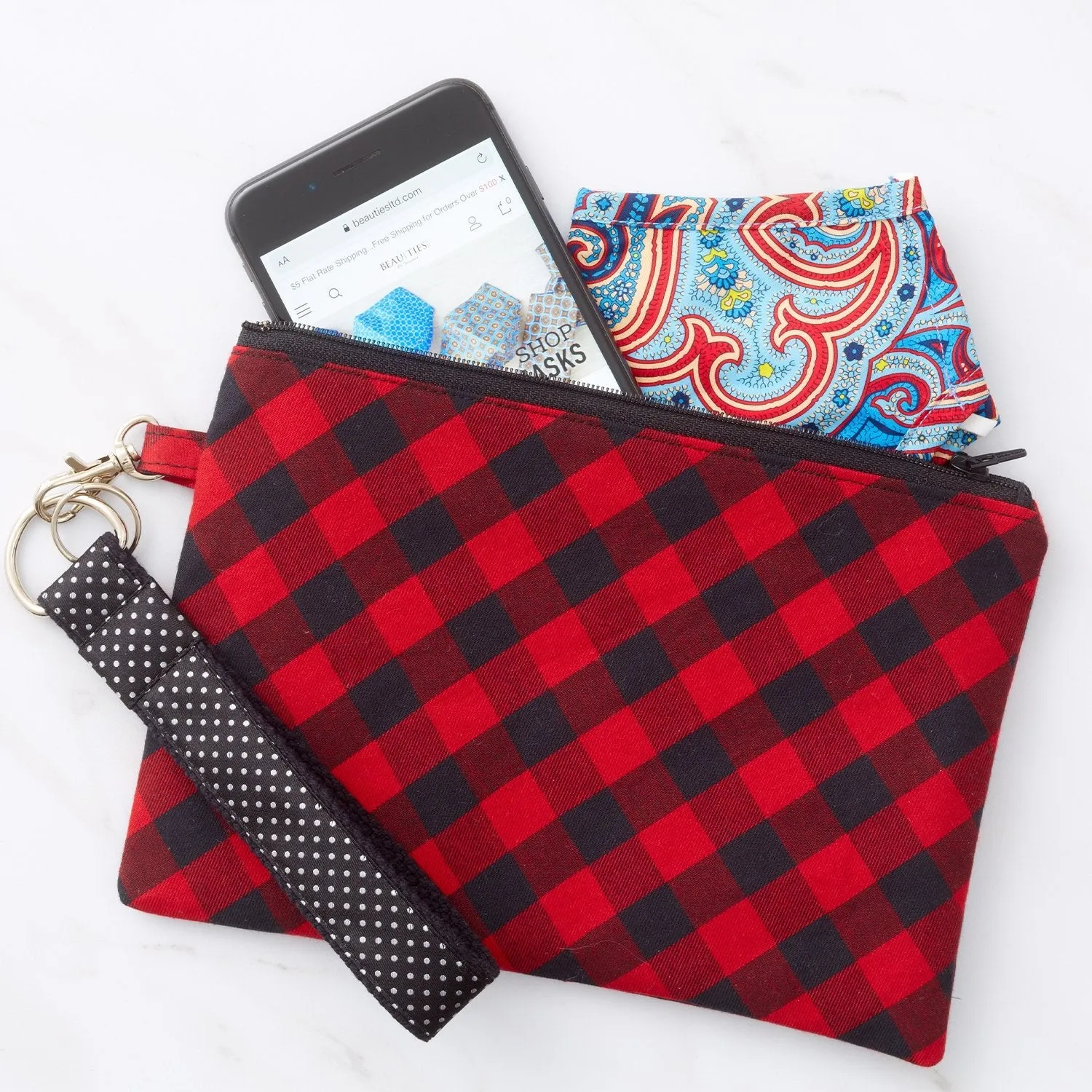 Silk Wristlet - Sonoma Red