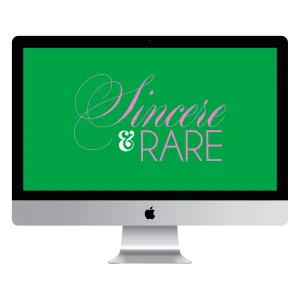 Sincere & Rare (Green) Desktop Wallpaper