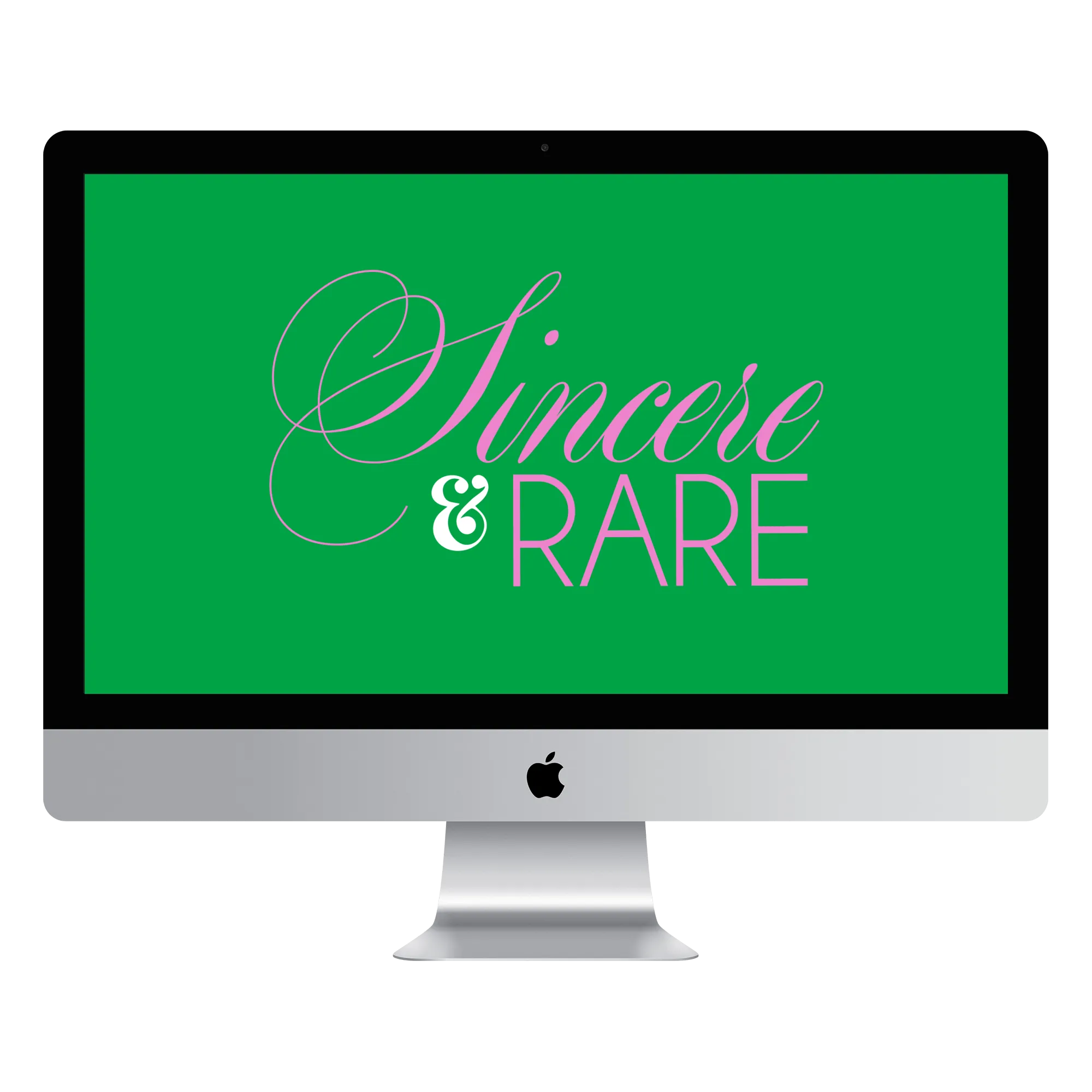 Sincere & Rare (Green) Desktop Wallpaper