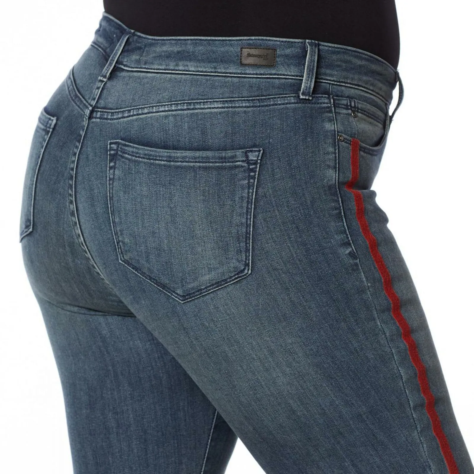 Skinnygirl Women's Side Stripe Skinny Jeans