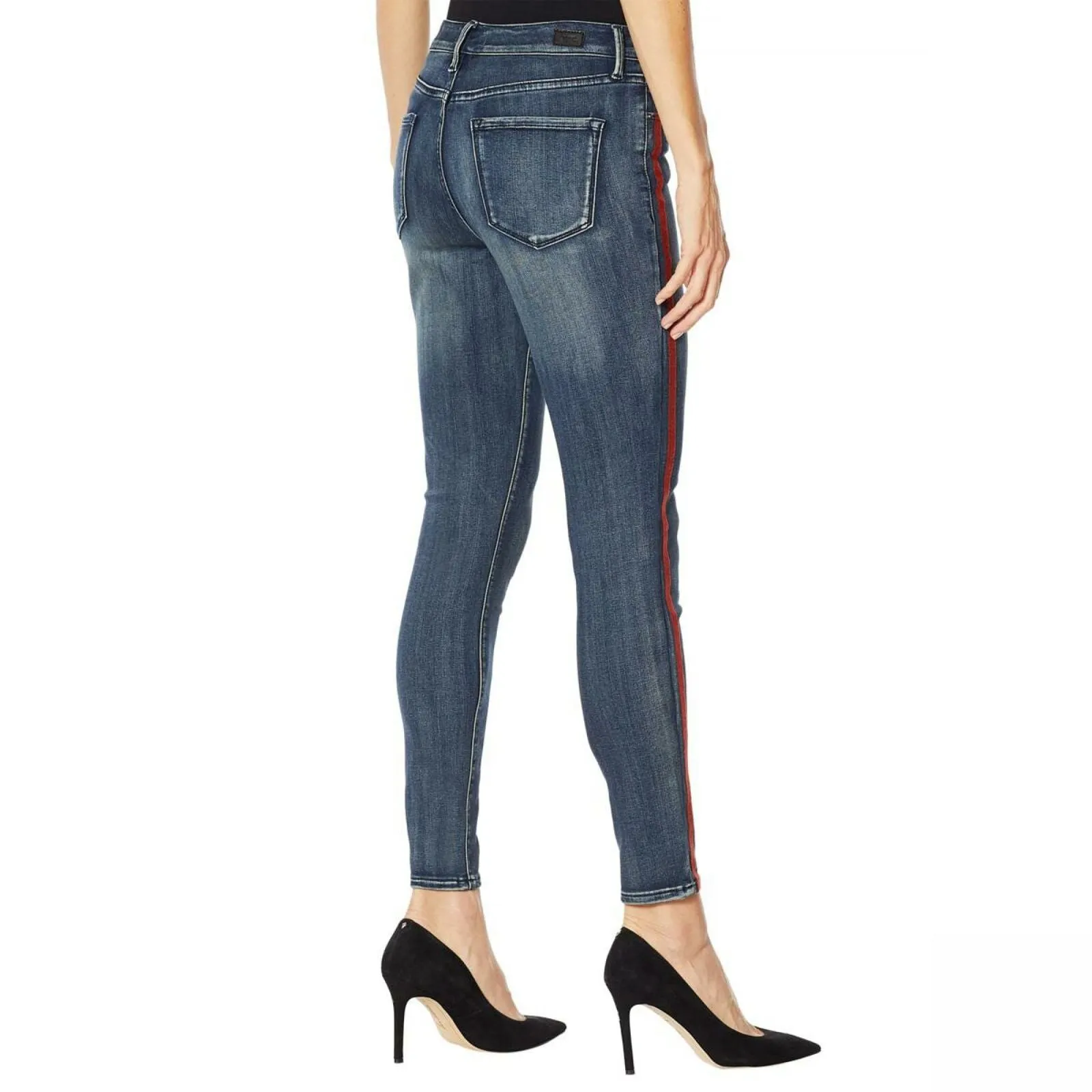 Skinnygirl Women's Side Stripe Skinny Jeans