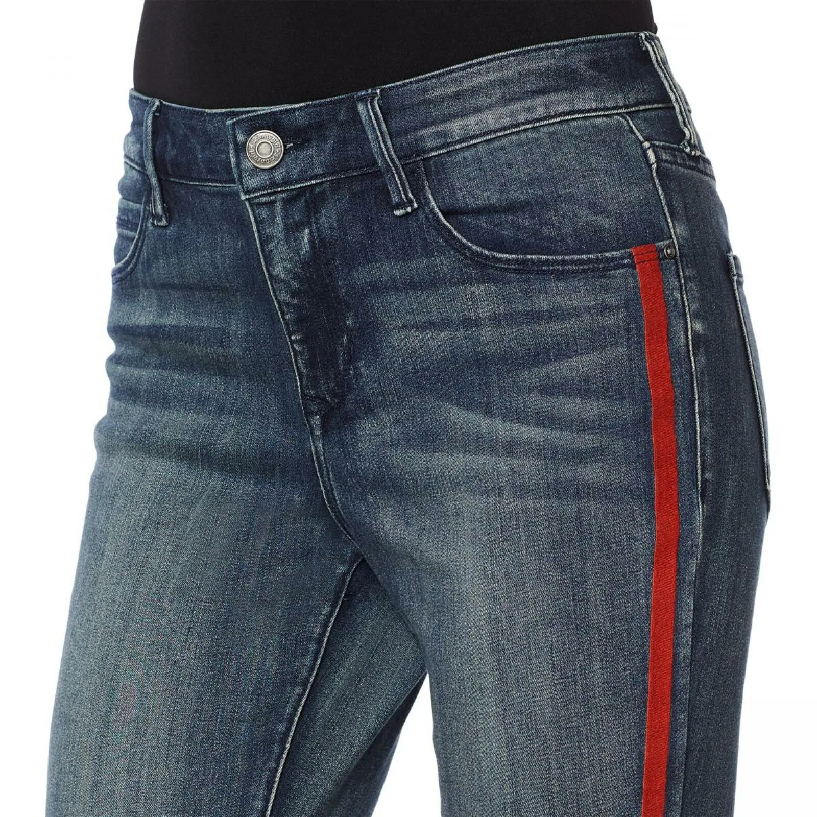 Skinnygirl Women's Side Stripe Skinny Jeans