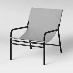 Sling Accent Lounge Chair Gray - Room Essentials - new