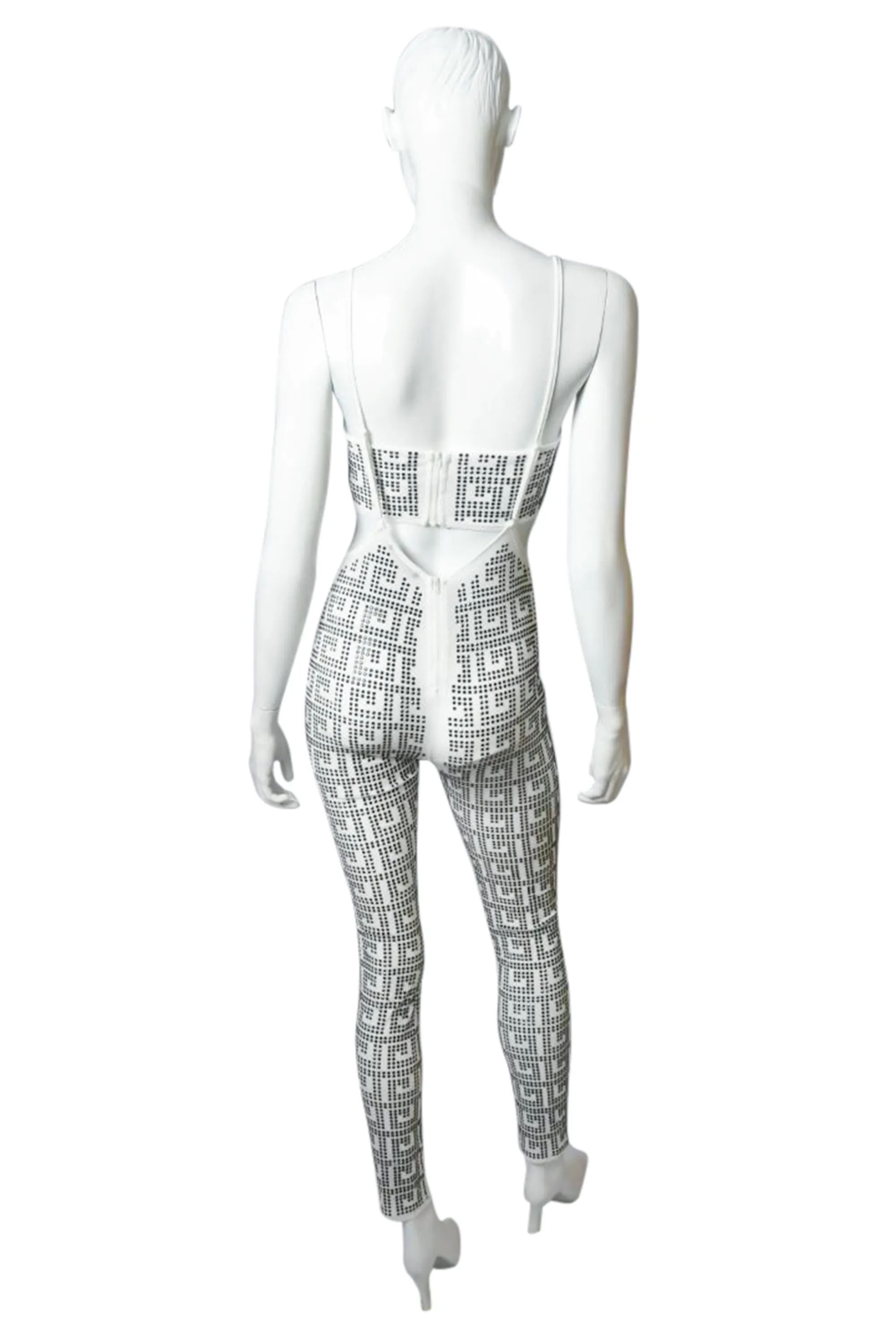 Sling & Ting Rhinestone Bodycon Bandeau Jumpsuit