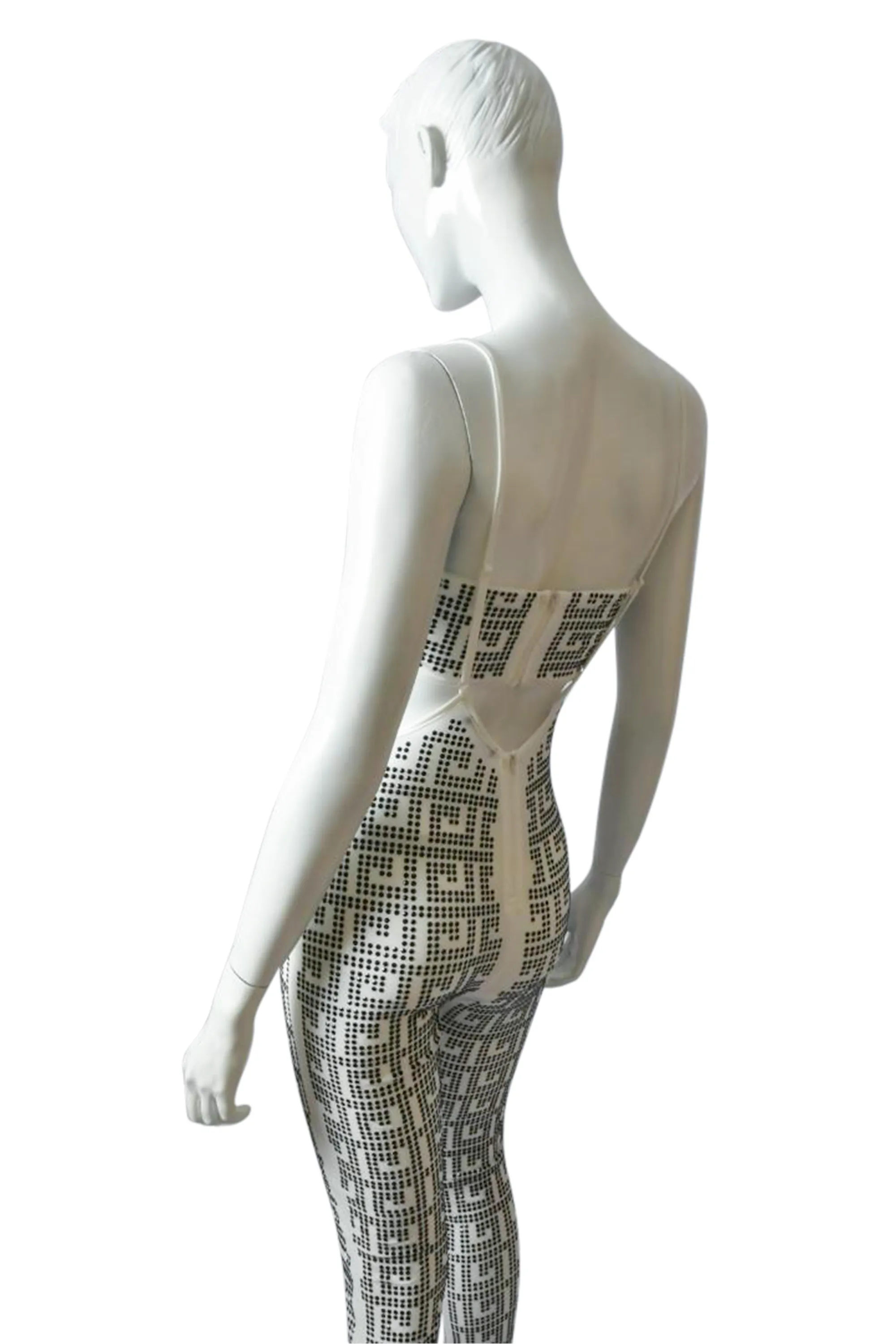 Sling & Ting Rhinestone Bodycon Bandeau Jumpsuit