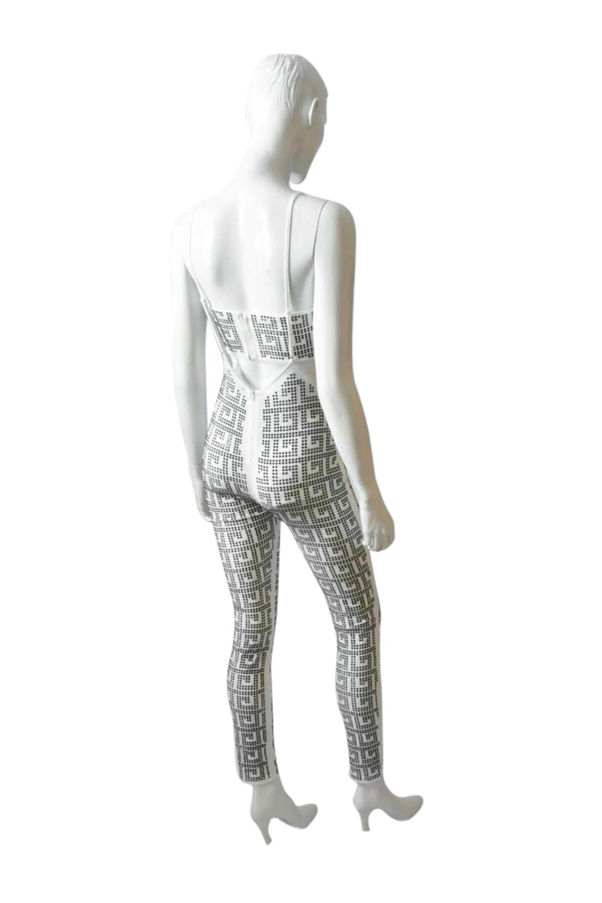 Sling & Ting Rhinestone Bodycon Bandeau Jumpsuit